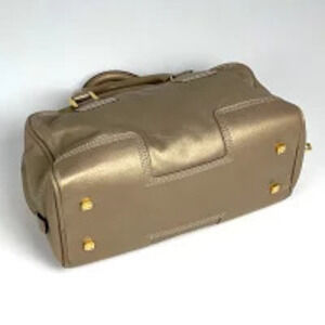 Loewe Gold Anagram Amazona Handbag Leather